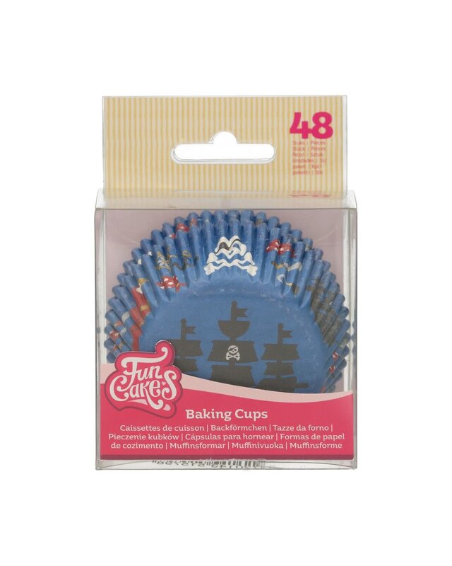 Funcakes FunCakes Baking Cups -Piraten- pk/48
