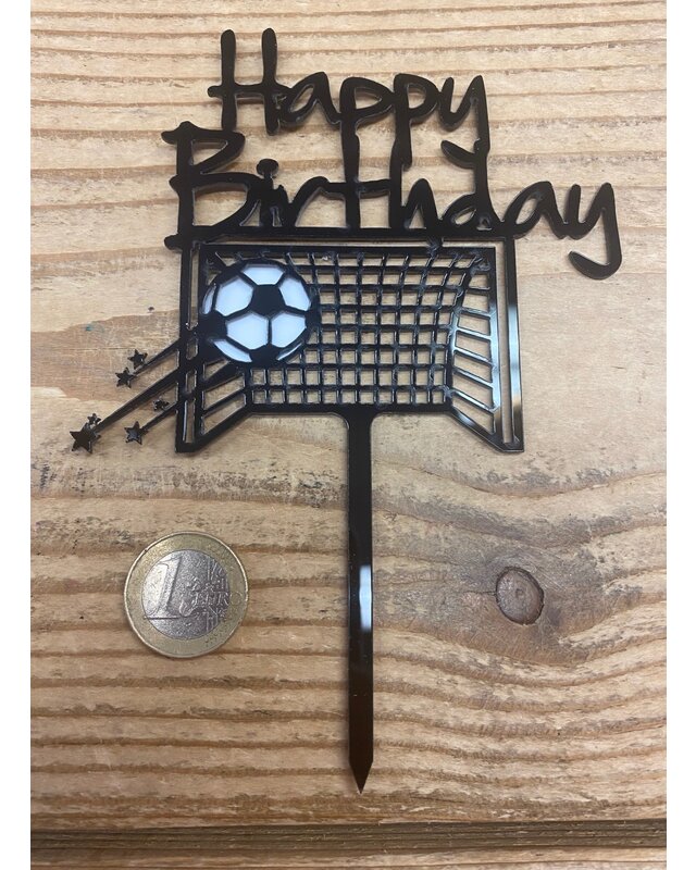 Happy birthday topper voetbal goal