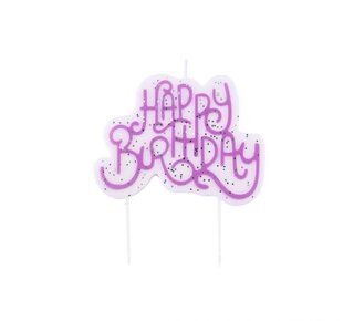 PME PME Candle Topper - Pink Sparkly Birthday Candle