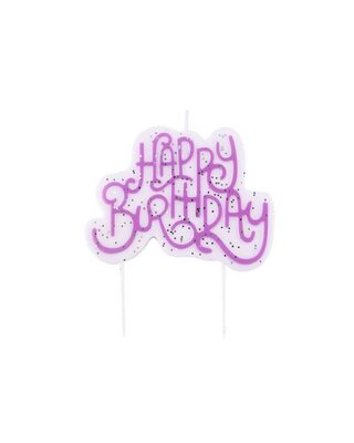 PME PME Candle Topper - Pink Sparkly Birthday Candle
