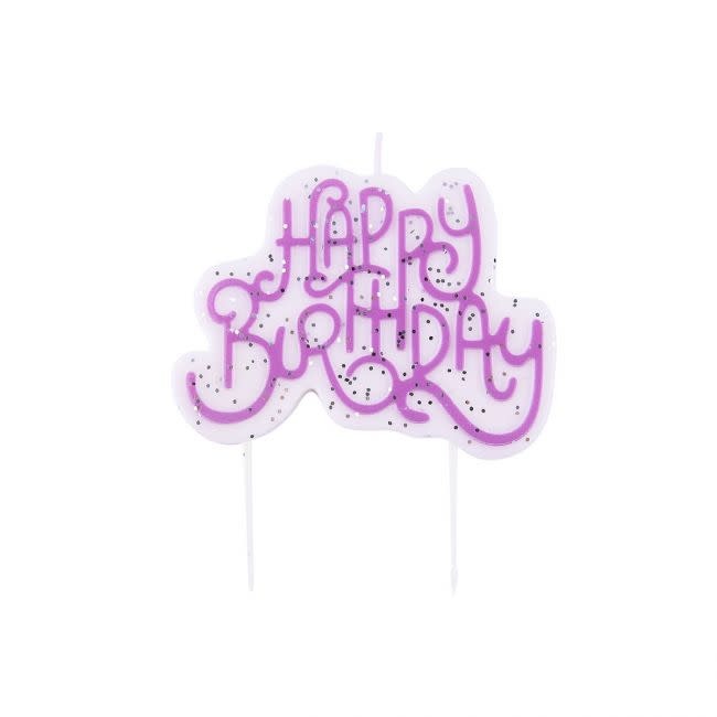 PME PME Candle Topper - Pink Sparkly Birthday Candle