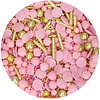 Sprinkle Medley Glamour Roze 65g door Funcakes