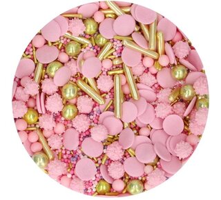 Funcakes Sprinkle Medley Glamour Roze 65g door Funcakes