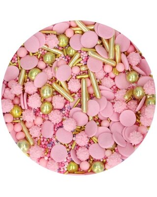 Funcakes Sprinkle Medley Glamour Roze 65g door Funcakes