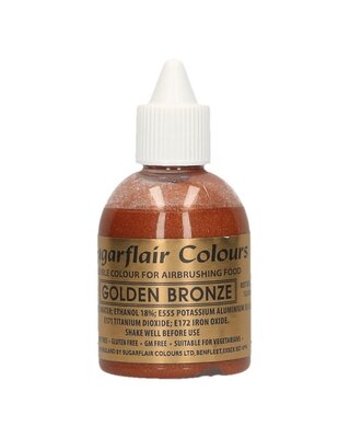 sugarflair Sugarflair Airbrush Colouring -Golden Bronze- 60ml