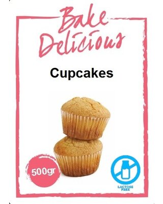bake delicious Mix voor cupcakes 500 gr ( Bake Delicious )