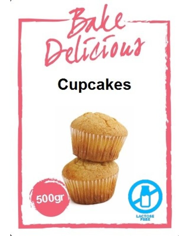bake delicious Mix voor cupcakes 500 gr ( Bake Delicious )