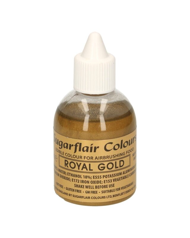 sugarflair Sugarflair Airbrush Colouring -Royal Gold- 60ml