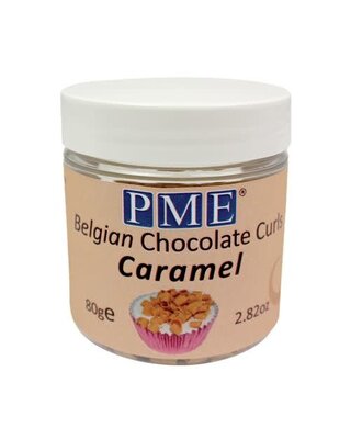 PME PME Belgische chocolade krullen Caramel 85g