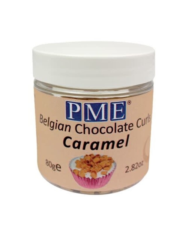PME PME Belgische chocolade krullen Caramel 85g