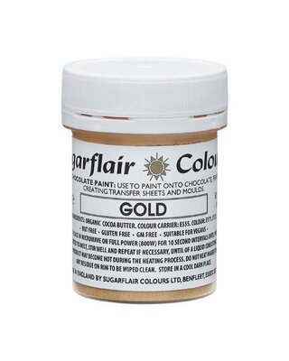 sugarflair Sugarflair Chocolate Paint Gold 35g