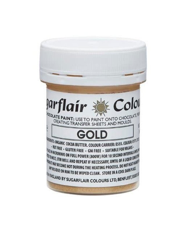 sugarflair Sugarflair Chocolate Paint Gold 35g