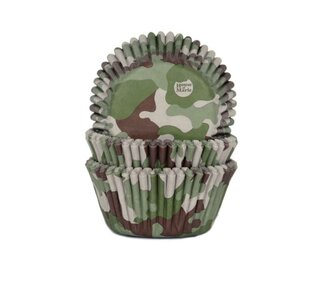 House of Marie House of Marie Baking Cups Camouflage pk/50