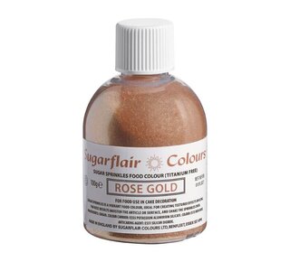 sugar flair Sugarflair Sugar Sprinkles -Rose Gold- 100g (E171 free)