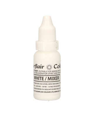 sugar flair Sugarflair Eetbare Druppel Kleurstof wit/mixer 14ml
