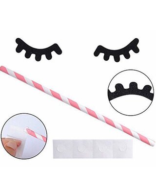 Oogjes voor taarttopper eenhoorn stof