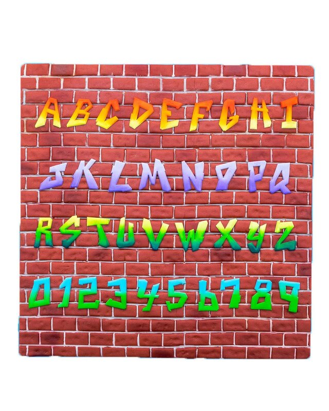 FMM FMM Graffiti Alfabet & Cijfer Font