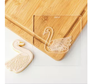 Zwaan koekjes uitsteker &  acryl embosser