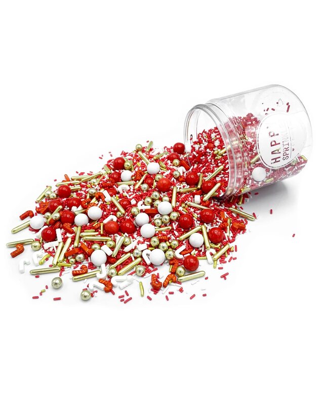 Happy Sprinkles Holly Jolly Happy sprinkles 90gr