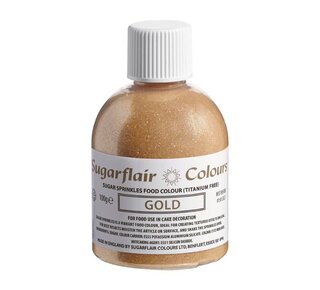 sugarflair Sugarflair Sugar Sprinkles  Goud Gold 100g