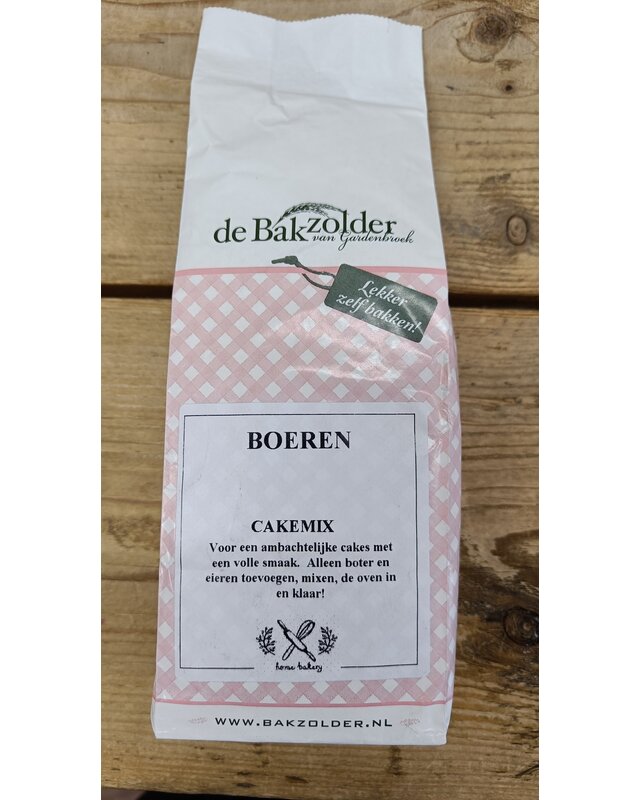 Bakzolder Boeren Cakemix 500 gram ( de Bakzolder)