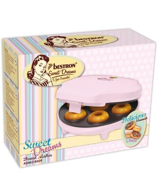 Bestron Sweet Dreams - Donut Maker Roze