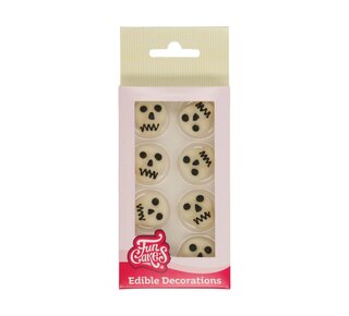 Funcakes FunCakes Fondant Decoratie Doodshoofden Set/8