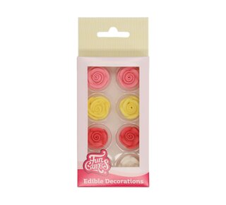 Funcakes FunCakes Suikerdecoratie Rozen Set/8