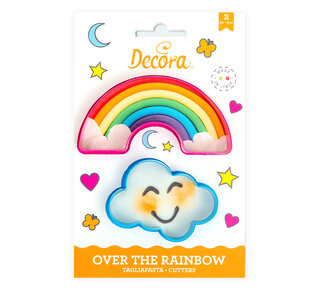 decora Wolk en regenboog uitstekers