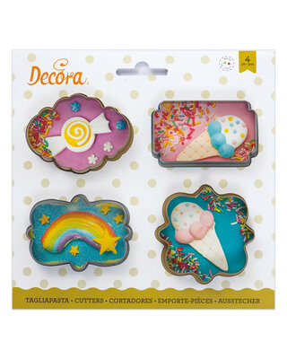 decora Koekjesuitsteker set Mini Frames set van 4