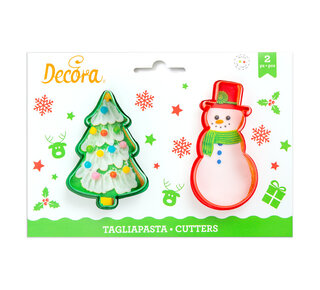 decora Kerstboom en sneeuwpop uitsteker