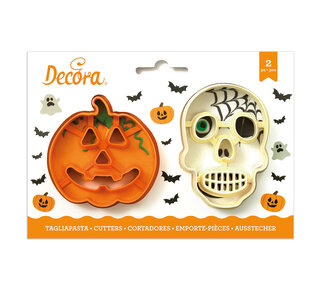 decora halloween pompoen skull  uitsteker