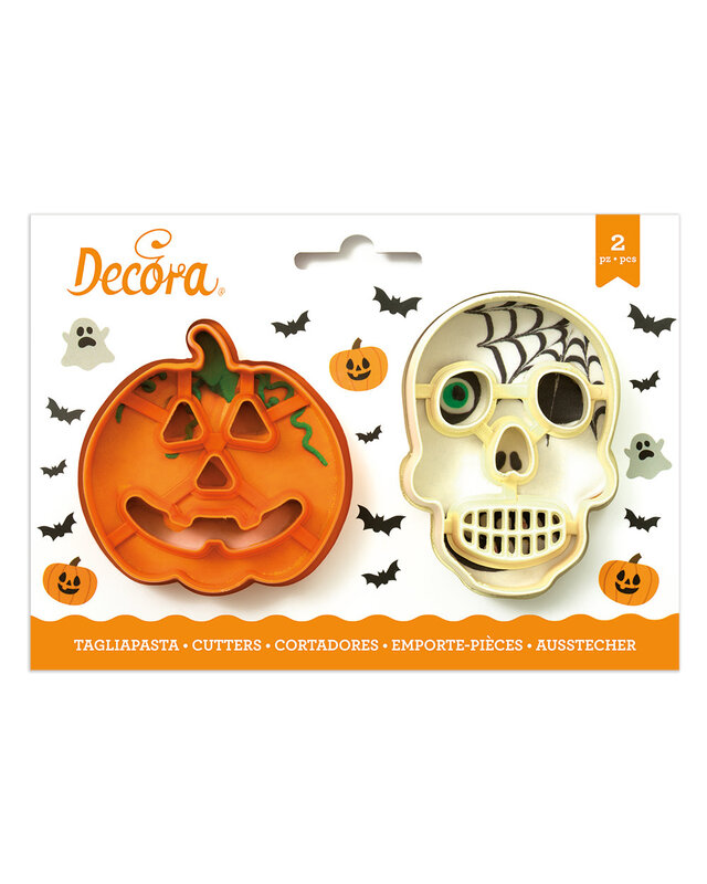 decora halloween pompoen skull  uitsteker