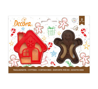 decora Gingerbread & huisje uitsteker