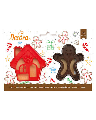 decora Gingerbread & huisje uitsteker
