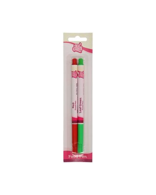 Funcakes FunCakes Food Pen Rood-Groen Set/2