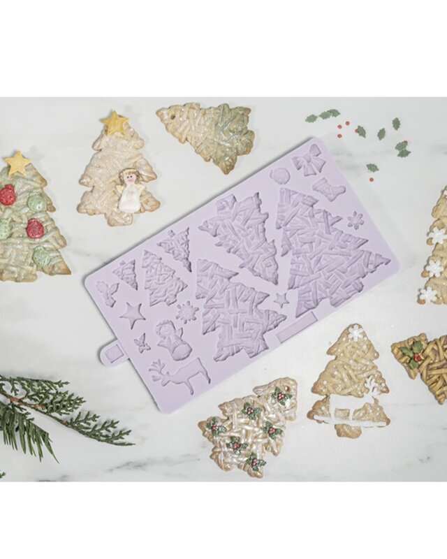 Karen Davies Karen Davies Siliconen Mal - Rieten Kerstbomen