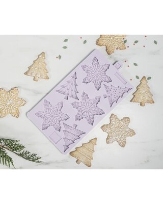 Karen Davies Karen Davies Siliconen Mal - Sneeuwvlokken & kerstbomen