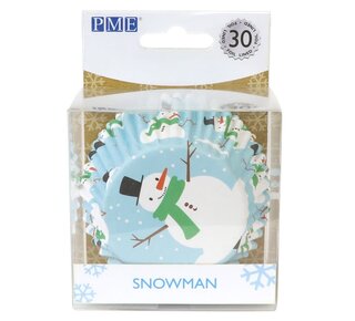 PME PME Foil Baking Cups Christmas Snowman pk/30