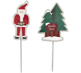 wilton Wilton Treat Picks Santa pk/12