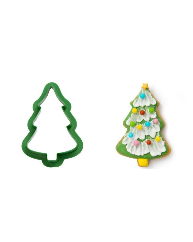 Decora koekjesvorm kerstboom www.taartdecoratief.nl