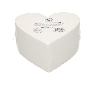Funcakes FunCakes Taart Dummy Hart Ø15 cm x 7 cm
