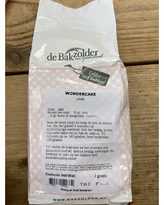 Bakzolder Wondercake 500gr  ( de Bakzolder )