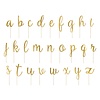 PartyDeco Cake Toppers Alfabet Goud pk/53