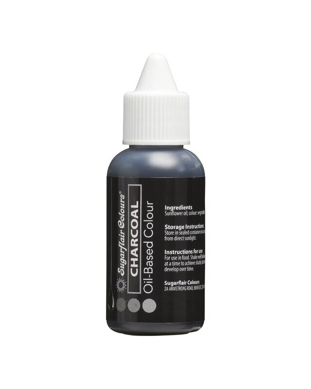 sugarflair Sugarflair Oil Based Colour - Charcoal 30 ml