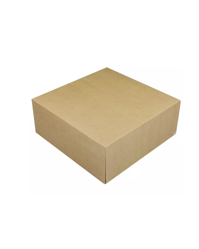 Taartdoos 25x25x10cm. Kraft G2