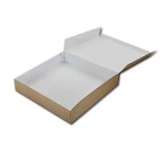 Taartdoos 25x25x5cm. Kraft F2