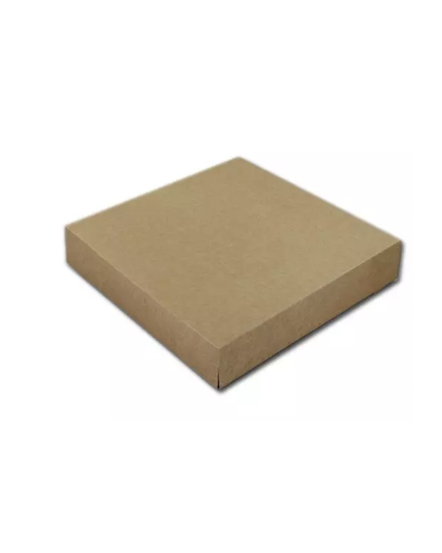 Taartdoos 25x25x5cm. Kraft F2