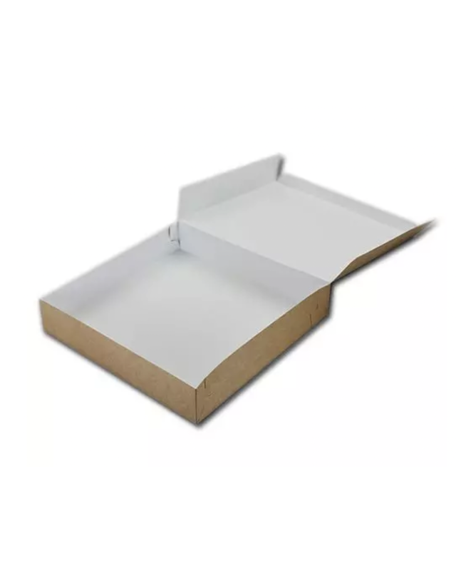 Taartdoos 30x30x5cm. Kraft F3