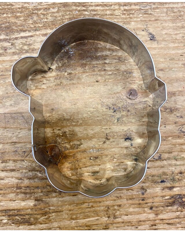 koekjesvorm krst kerstman hoofd